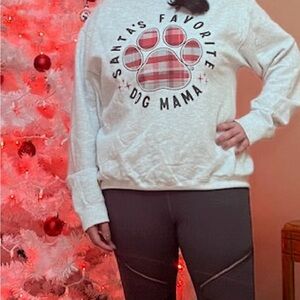 Santa's Favorite Dog Mama Sweatshirt -Boutique